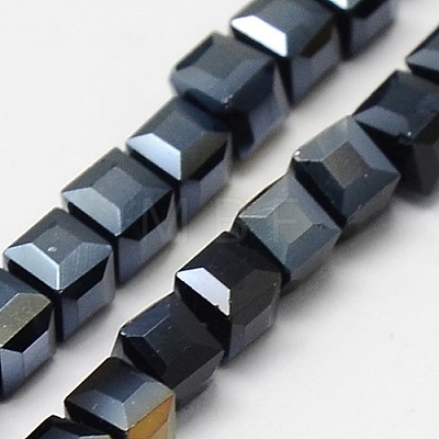 Electroplate Glass Bead Strands EGLA-J028-4x4mm-AB12-1