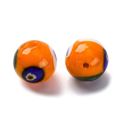 Handmade Millefiori Lampwork Beads LAMP-R003-02B-02-1