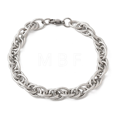 201 Stainless Steel Mariner Link Chain Bracelets for Men STAS-T077-02P-1