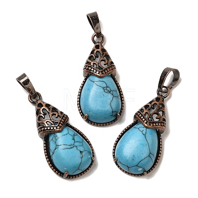 Synthetic Turquoise Pendants G-H065-01R-09-1