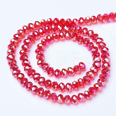 Electroplate Glass Beads Strands LS-EGLA-A034-T3mm-B06-1