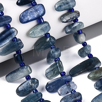 Natural Kyanite/Cyanite/Disthene Beads Strands G-Z091-A22-1
