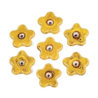 Vintage Handmade Porcelain Beads PORC-Q008-15E-1