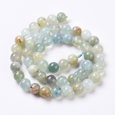 Natural Aquamarine Beads Strands G-G802-02C-1
