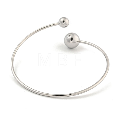 Non-Tarnish 304 Stainless Steel Cuff Bangles BJEW-P331-15P-1