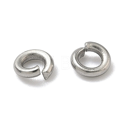 Tarnish Resistant 304 Stainless Steel Open Jump Rings X-STAS-E067-07-4mm-1