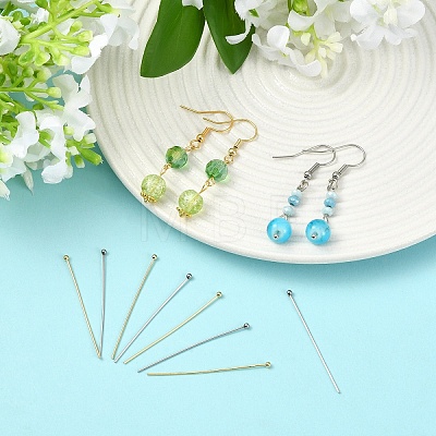 60Pcs 2Colors 304 Stainless Steel Ball Head for Craft Jewelry Making STAS-YW0011-27-1