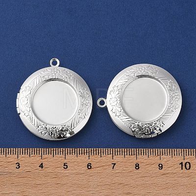 Brass Locket Pendants KK-K277-08S-1