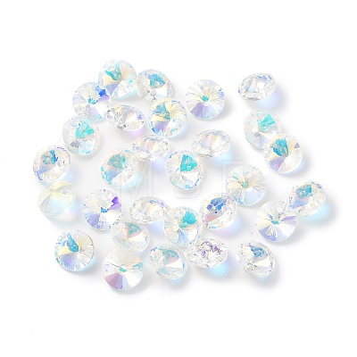Electroplate Transparent Glass Beads EGLA-Z002-AB11-1
