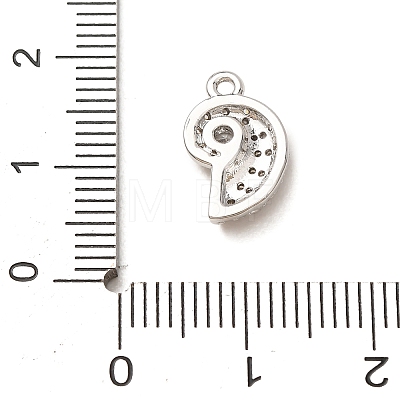 Brass Rhinestone Pendants RB-CBAFDDC-03P-1