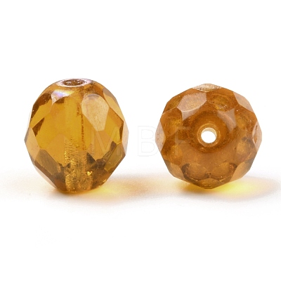 Fire-Polished Czech Glass Beads LAMP-O017-151-YM10-1