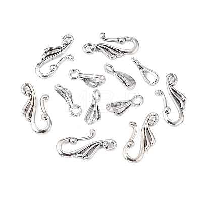 Tibetan Style Alloy Hook and Eye Clasps LS-LF1157Y-NF-1