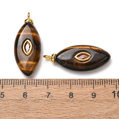 Natural Tiger Eye Pendants GG-CBAA798-04G-07-1