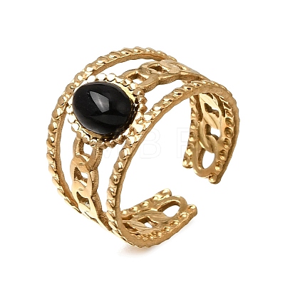 304 Stainless Steel Cuff Open Rings RJEW-F213-03G-10-1
