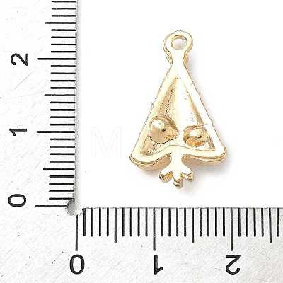 Alloy with Rhinestone and Plastic Beads Pendants FIND-Z101-01G-1