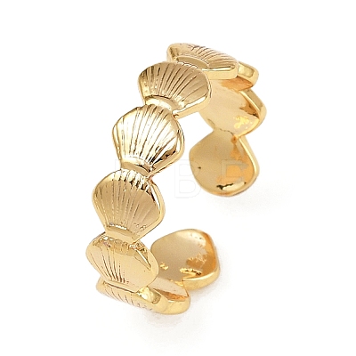 Brass Adjustable Cuff Rings for Women RJEW-B132-01A-G-1