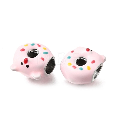 Alloy Enamel European Beads MPDL-F020-11B-P02-1