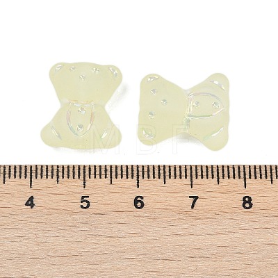 Frosted Transparent Acrylic Beads OACR-P029-20B-03-1