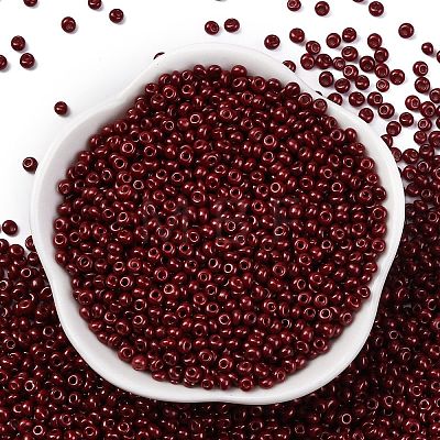 8/0 Baking Paint Glass Seed Beads SEED-M012-02A-44-1