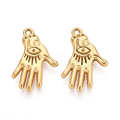 304 Stainless Steel Pendants STAS-N114-49G-1