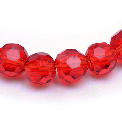 Transparent Glass Bead Strands GLAA-R166-10mm-01D-1