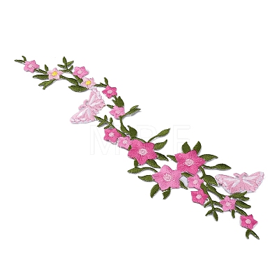 Polyester Embroidered Sew on/Iron on Collar Decoration LS-DIY-WH0029-74C-1