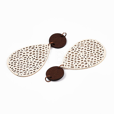 Bohemian Retro Hollow Teardrop Leather Pendants FIND-N007-02B-01-1