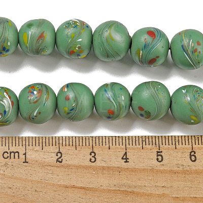 Handmade Lampwork Beads Strands BLOW-D006-07-1