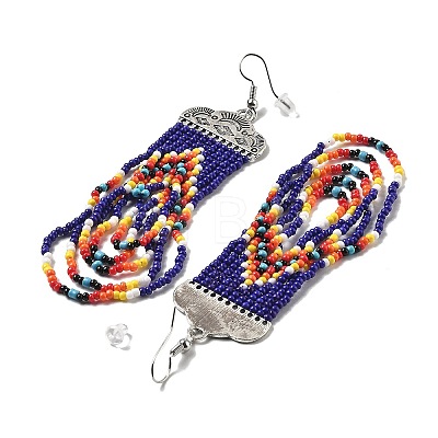 Bohemian Style Tassel Dangle Earrings UJ7824-2-1