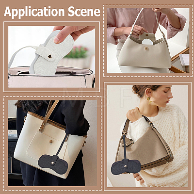 2Pcs 2 Colors Rectangle PU Leather Eyeglass Case AJEW-CN0006-95C-1
