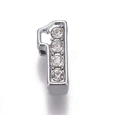 Alloy Rhinestone Slide Charms PALLOY-WH0065-28A-1