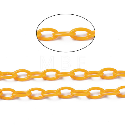 Handmade Opaque Acrylic Cable Chains KY-N014-001J-1
