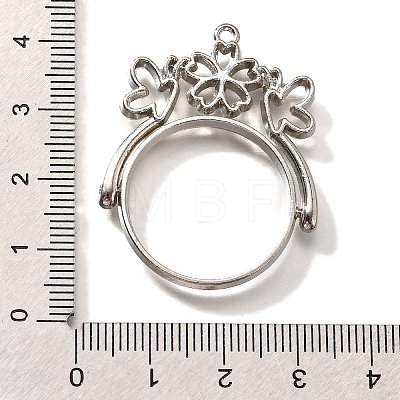 Alloy Open Back Bezel Pendants PALLOY-I223-02P-1