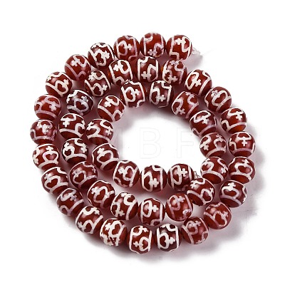 Tibetan Style dZi Beads G-U006-06A-02-1