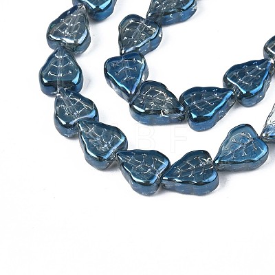 Electroplate Glass Beads Strands EGLA-S188-16-C04-1