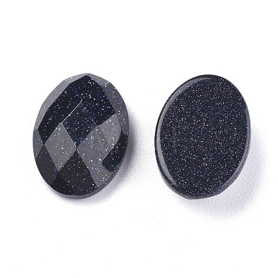 Synthetic Blue Goldstone Cabochons G-G760-A07-1