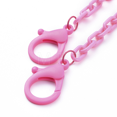 Personalized ABS Plastic Cable Chain Necklaces NJEW-JN02849-02-1