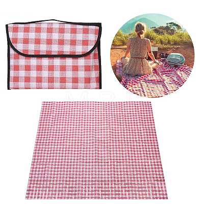 Portable Tartan Patern Non Woven Picnic Mat JX572C-01-1