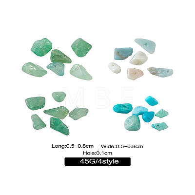 Natural Green Aventurine & Amazonite Beads G-TA0001-20-1