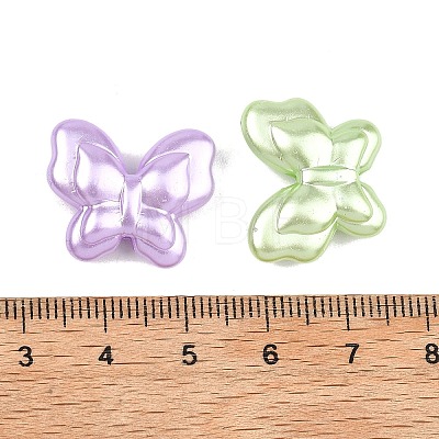 Opaque ABS Imitation Pearl Beads MACR-K361-28-1