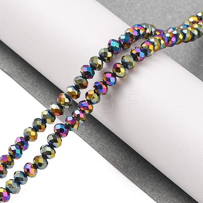 Electroplate Transparent Glass Beads Strands EGLA-A034-T4mm-UA-1