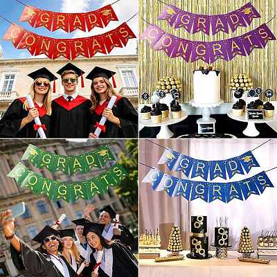 Congrats Grad Paper Hanging Banner TH-FZCC84D-01B-03-1