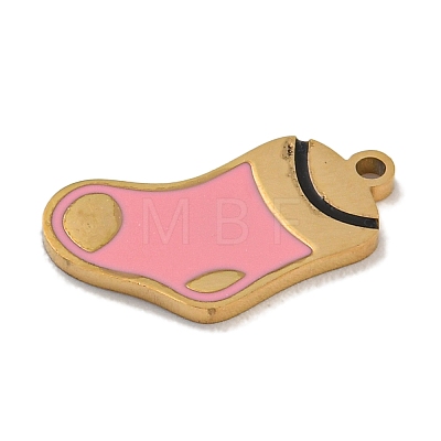 Christmas Theme 304 Stainless Steel Enamel Charms STAS-Z093-02H-1