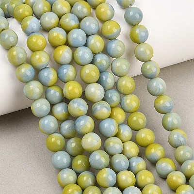 Handmade Lampwork Beads Strand LAMP-B056-8mm-15-1