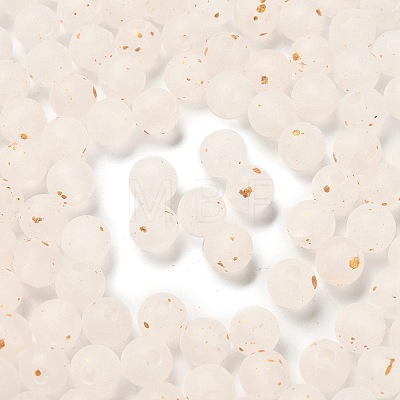 Frosted Transparent Acrylic Beads OACR-F013-13L-1