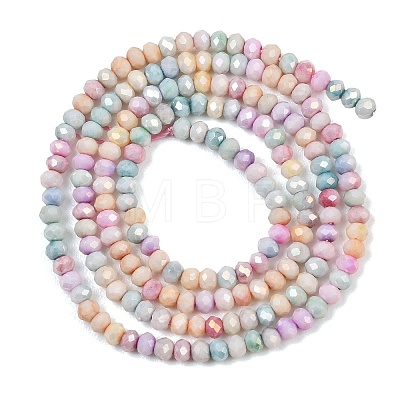 Electroplate Rondelle Glass Beads Strands GL-T021-2x2.5mm-17-25-1