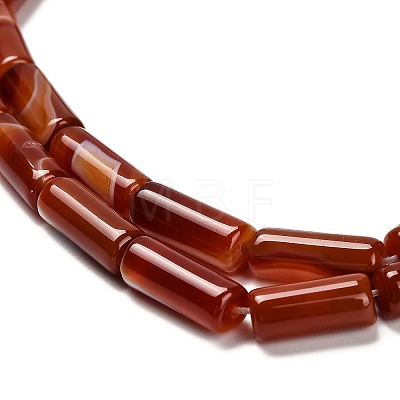 Dyed Natural Agate Beads Strands G-G203-01D-1