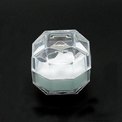 Transparent Plastic Ring Boxes OBOX-R001-04A-1