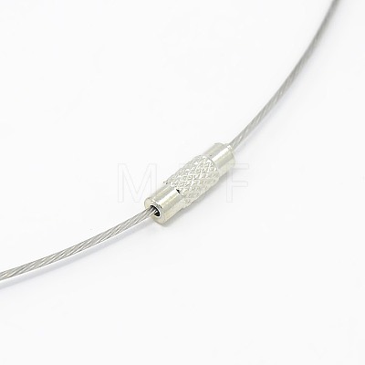 Steel Wire Necklace Cord X-TWIR-SW001-5-1