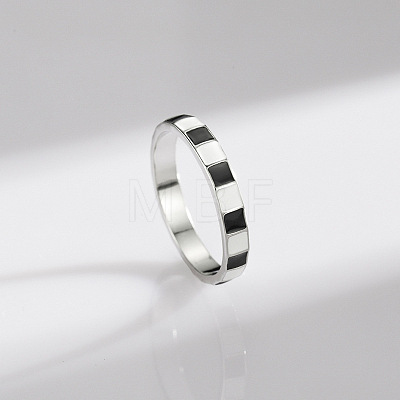 925 Sterling Silver and Enamel Finger Rings FS-WG5A77D-02-1